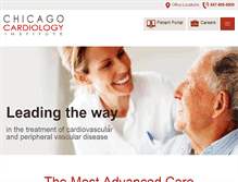 Tablet Screenshot of chicagocardiology.com